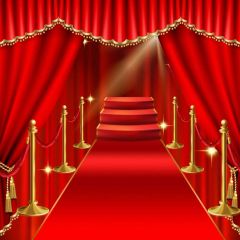 Carpet Stair Pillar Photography Scenery Backdrop Stairs Theme Banner BVU-224