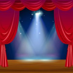 Curtain Light Photography Scenery Backdrop Stage Carpet Theme Banner BVU-225