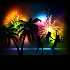 People Tree Light Photography Scenery Backdrop Music Dance Theme Banner BVU-227