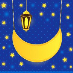 Moon Star Photography Scenery Backdrop Night Theme Banner BVU-234