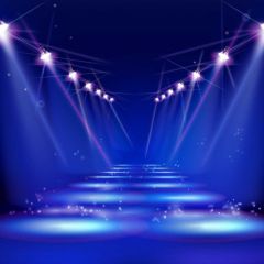 Light Blue Photography Scenery Backdrop Starlight Shine Theme Banner BVU-270