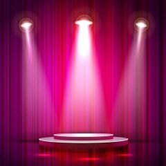 Light Stage Photography Scenery Backdrop Starlight Shine Theme Banner BVU-271