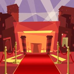 Pillar Red Carpet House Photography Scenery Backdrop Stage Carpet Theme Banner BVU-272