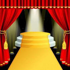 Curtain Carpet Light Photography Scenery Backdrop Stage Carpet Theme Banner BVU-277