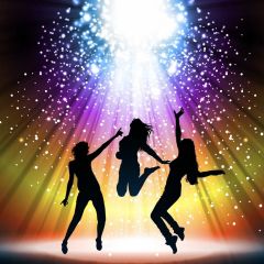 Light People Photography Scenery Backdrop Music Dance Theme Banner BVU-279