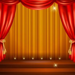 Curtain Stair Photography Scenery Backdrop Stage Carpet Theme Banner BVU-281