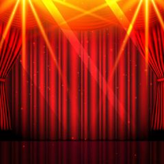 Curtain Light Photography Scenery Backdrop Stage Carpet Theme Banner BVU-282