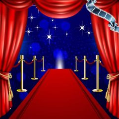 Star Curtain Pilar Photography Scenery Backdrop Stage Carpet Theme Banner BVU-294