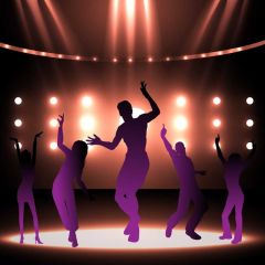 People Light Photography Scenery Backdrop Music Dance Theme Banner BVU-300