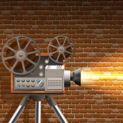 Camera Light Brick Photography Scenery Backdrop Wall Theme Banner BVU-310