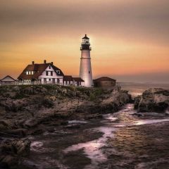 House Grass River Photography Scenery Backdrop Housing Theme Banner BVU-340