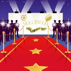 Red Carpet Pillar Film Photography Scenery Backdrop Stage Carpet Theme Banner BVU-342