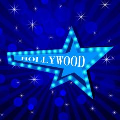Star Blue Photography Scenery Backdrop Music Dance Theme Banner BVU-348