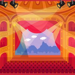 Light Curtain Cloud Photography Scenery Backdrop Music Dance Theme Banner BVU-355