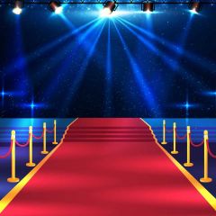 Carpet Light Pillar Photography Scenery Backdrop Stage Carpet Theme Banner BVU-356