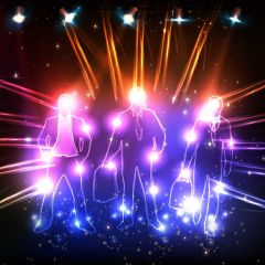 Light People Photography Scenery Backdrop Music Dance Theme Banner BVU-360