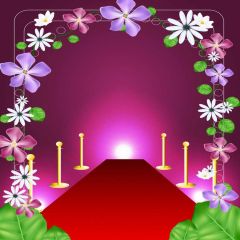 Carpet Pillar Photography Scenery Backdrop Stage Carpet Theme Banner BVU-376