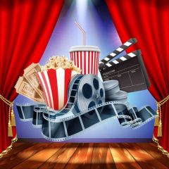 Stage Cola Photography Scenery Backdrop Stage Carpet Theme Banner BVU-384