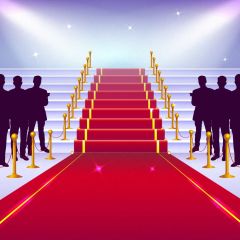 Carpet Stair Photography Scenery Backdrop Stairs Theme Banner BVU-385