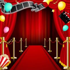 Pillar Carpet Photography Scenery Backdrop Stage Carpet Theme Banner BVU-395