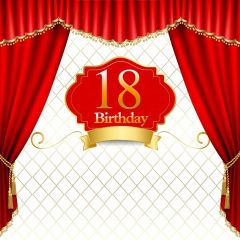 Curtain Anniversary Photography Scenery Backdrop Birthday Party Theme Banner BVU-408