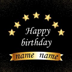 Birthday Star Photography Scenery Backdrop Birthday Party Theme Banner BVU-411