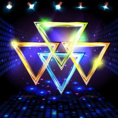 Triangle Lights Photography Scenery Backdrop Music Dance Theme Banner BVU-415
