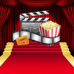 Stair Curtain Photography Scenery Backdrop Stairs Theme Banner BVU-424