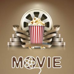 Movie Popcorn Photography Scenery Backdrop Music Dance Theme Banner BVU-435