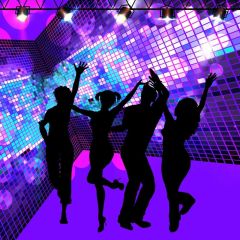 People Lights Photography Scenery Backdrop Music Dance Theme Banner BVU-440