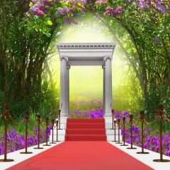 Arch Pillar Photography Scenery Backdrop Stage Carpet Theme Banner BVU-443