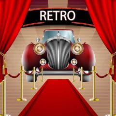 Pillar Carpet Photography Scenery Backdrop Luxury Theme Banner BVU-444