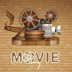 Movie Brick Photography Scenery Backdrop Music Dance Theme Banner BVU-445