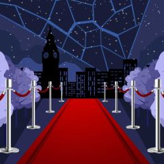 Carpet Pillar Photography Scenery Backdrop Stage Carpet Theme Banner BVU-449