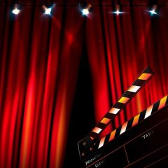 Curtain Light Photography Scenery Backdrop Music Dance Theme Banner BVU-453