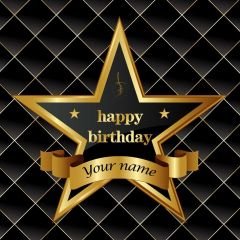 Birthday Star Photography Scenery Backdrop Birthday Party Theme Banner BVU-469