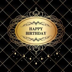 Birthday Lights Photography Scenery Backdrop Birthday Party Theme Banner BVU-472