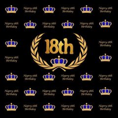 Crown Anniversary Photography Scenery Backdrop Step and Repeat Banner Theme Banner BVU-476