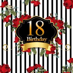 Birthday Flower Photography Scenery Backdrop Birthday Party Theme Banner BVU-477