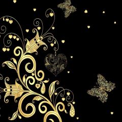 Flower Butterfly Photography Scenery Backdrop Night Theme Banner BVU-485