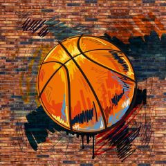 Ball Wall Photography Scenery Backdrop Graffiti Theme Banner BVU-491