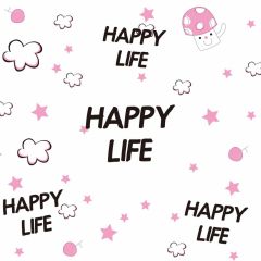 Mushroom Pink Photography Scenery Backdrop Birthday Party Theme Banner BVU-501