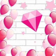 Ballon Pink Photography Scenery Backdrop Birthday Party Theme Banner BVU-504