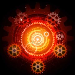 Wheel Light Photography Scenery Backdrop Geometric Theme Banner BVU-512