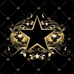Star Black Photography Scenery Backdrop Music Dance Theme Banner BVU-513
