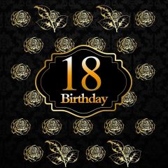 Birthday Flower Photography Scenery Backdrop Birthday Party Theme Banner BVU-524