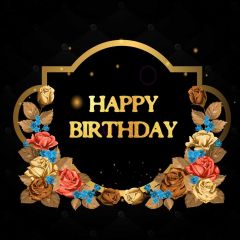Birthday Flower Photography Scenery Backdrop Birthday Party Theme Banner BVU-532