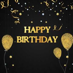 Balloon Star Birthday Photography Scenery Backdrop Birthday Party Theme Banner BVU-536