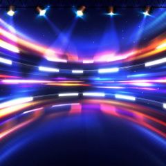 Colourful Light Photography Scenery Backdrop Music Dance Theme Banner BVU-559
