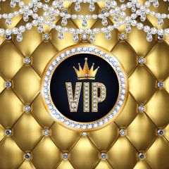 Crown Circle Gold Photography Scenery Backdrop Birthday Party Theme Banner BVU-564